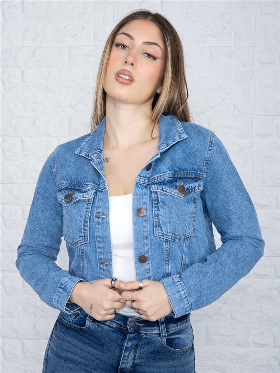 Campera rígida azul