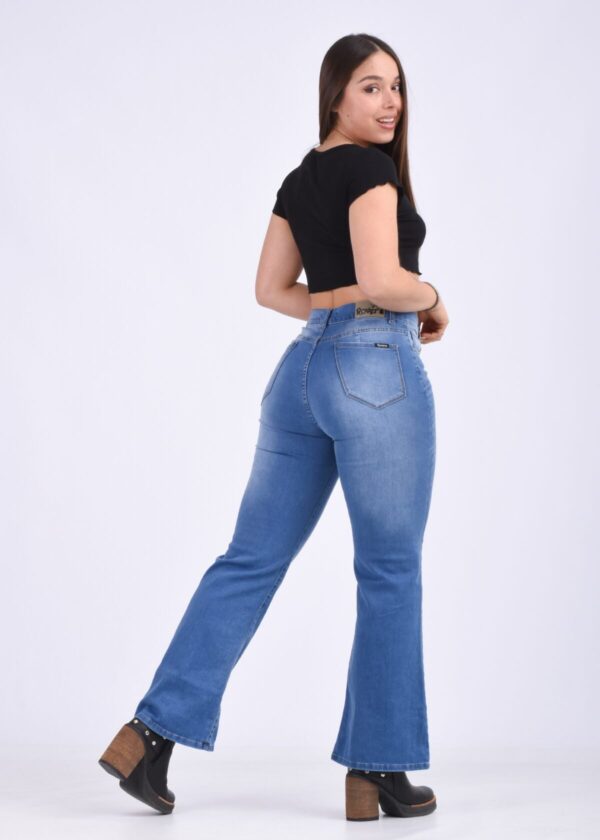 Wide Elastizado Celeste Con Bigotes, foto 6