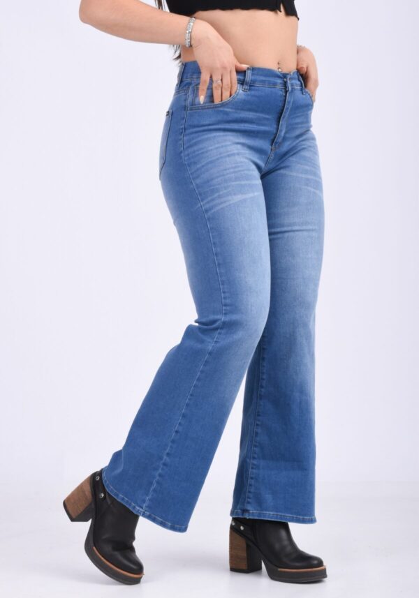 Wide Elastizado Celeste Con Bigotes, foto 3