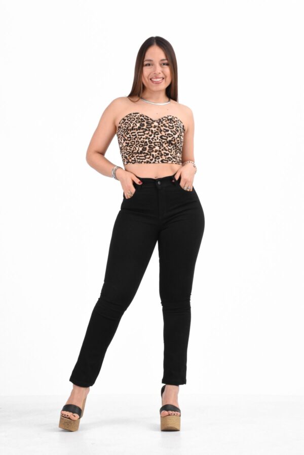 Jean Clásico Recto Elastizado Negro, foto 5