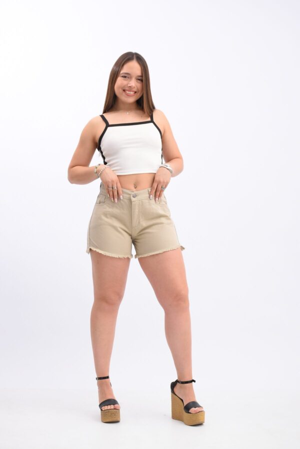 Short Rígido Beige, foto 4