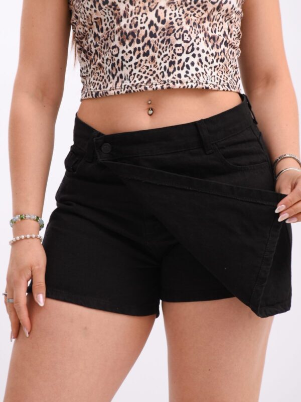 Short Pollera Rígido Negro