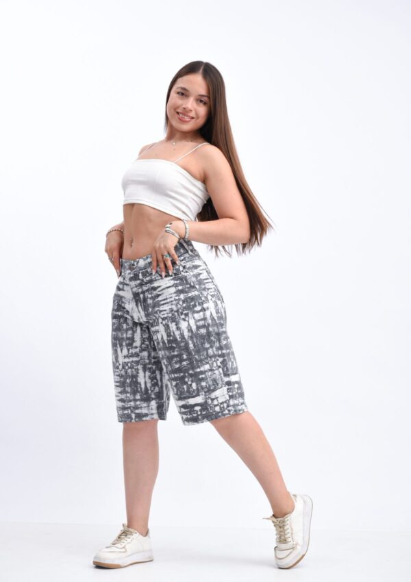 Bermuda Baggy Rígido Blanco Batik, foto 4