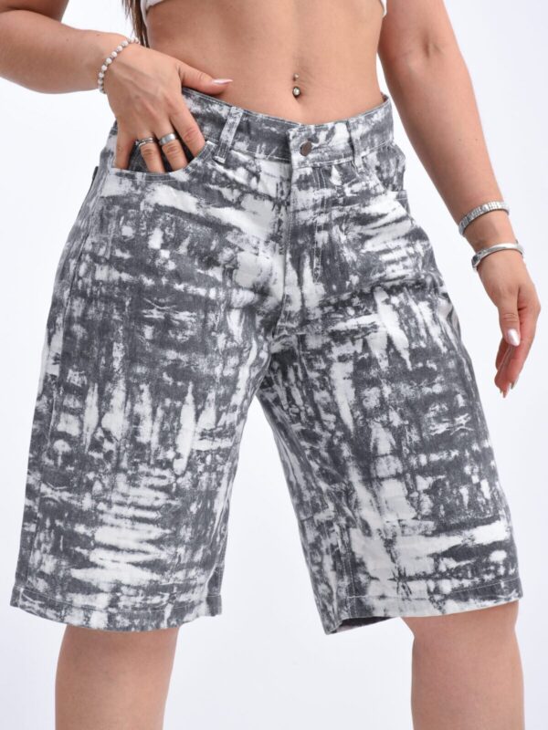 Bermuda Baggy Rígido Blanco Batik