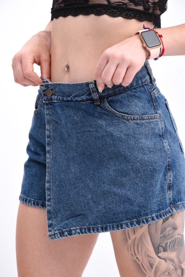 Short Pollera Rígido Azul, foto 3