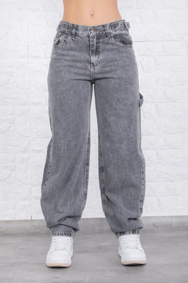 Baggy Carpintero Rígido Gris Oscuro Con Cintura Reguladora, foto 6
