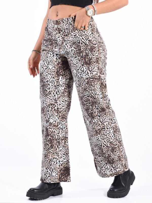 Wide Rígido Crudo Animal Print