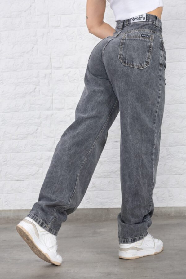 Baggy Rígido Gris Oscuro Con Roturas, foto 3