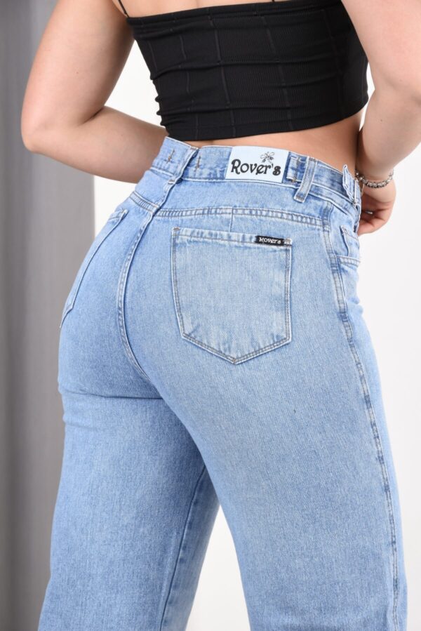 Wide Rígido Celeste Con Cintura Reguladora, foto 4