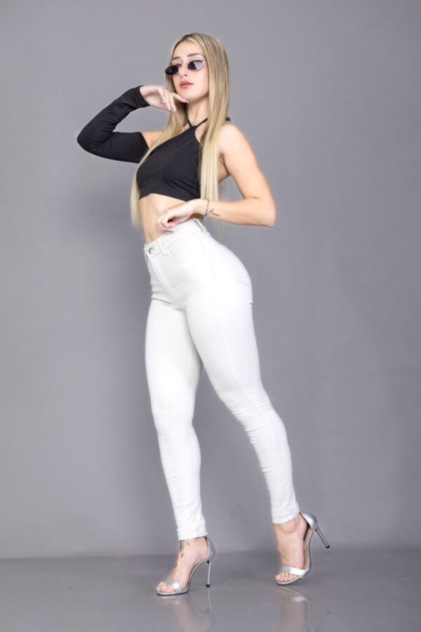 Jean Clásico Recto Elastizado Beige, foto 5