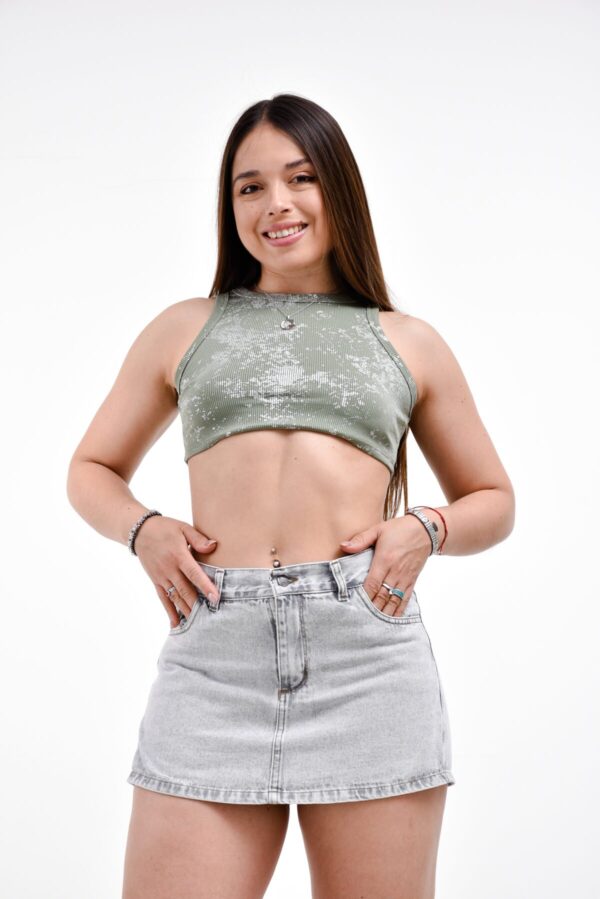 Doble Short Pollera Rígido Grey, foto 4