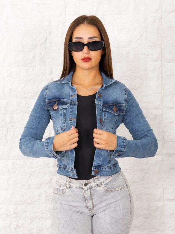 Campera Elastizado Azul Nevado, foto 4