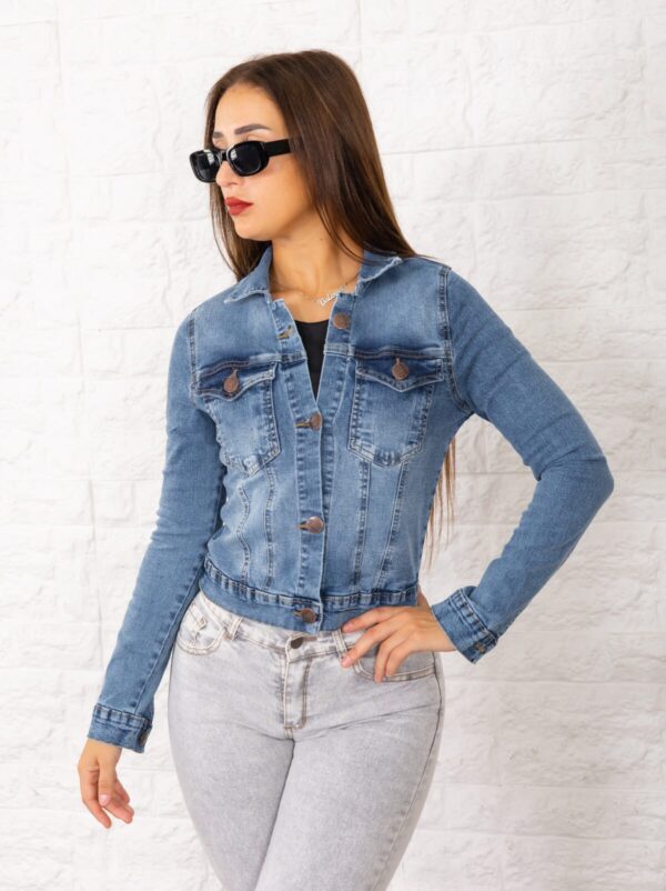 Campera Elastizado Azul Nevado