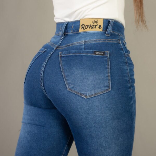 Jean Chupín Elastizado Azul Con Roturas, foto 9