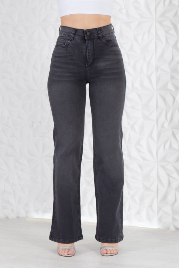 Wide Elastizado Gris Con Bigotes